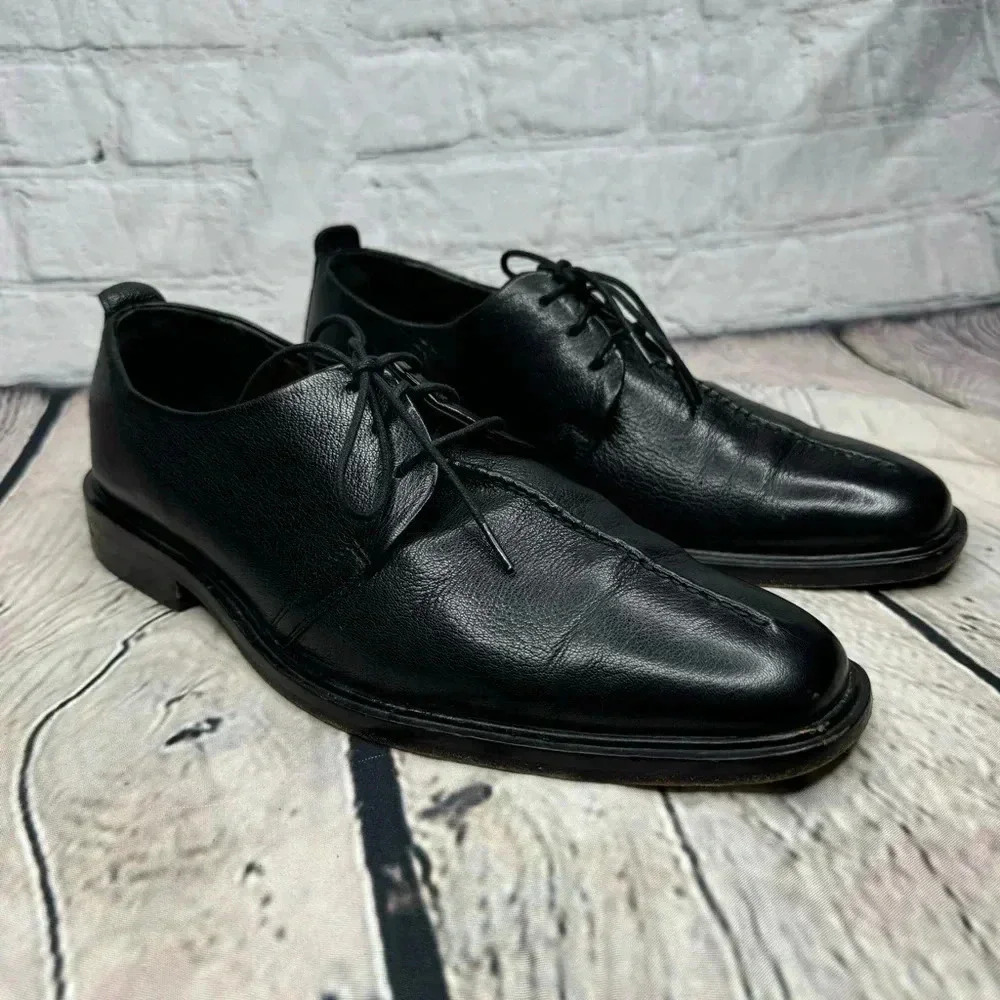 Cole Haan Cain Men’s Black Leather Oxford Shoes size 8M